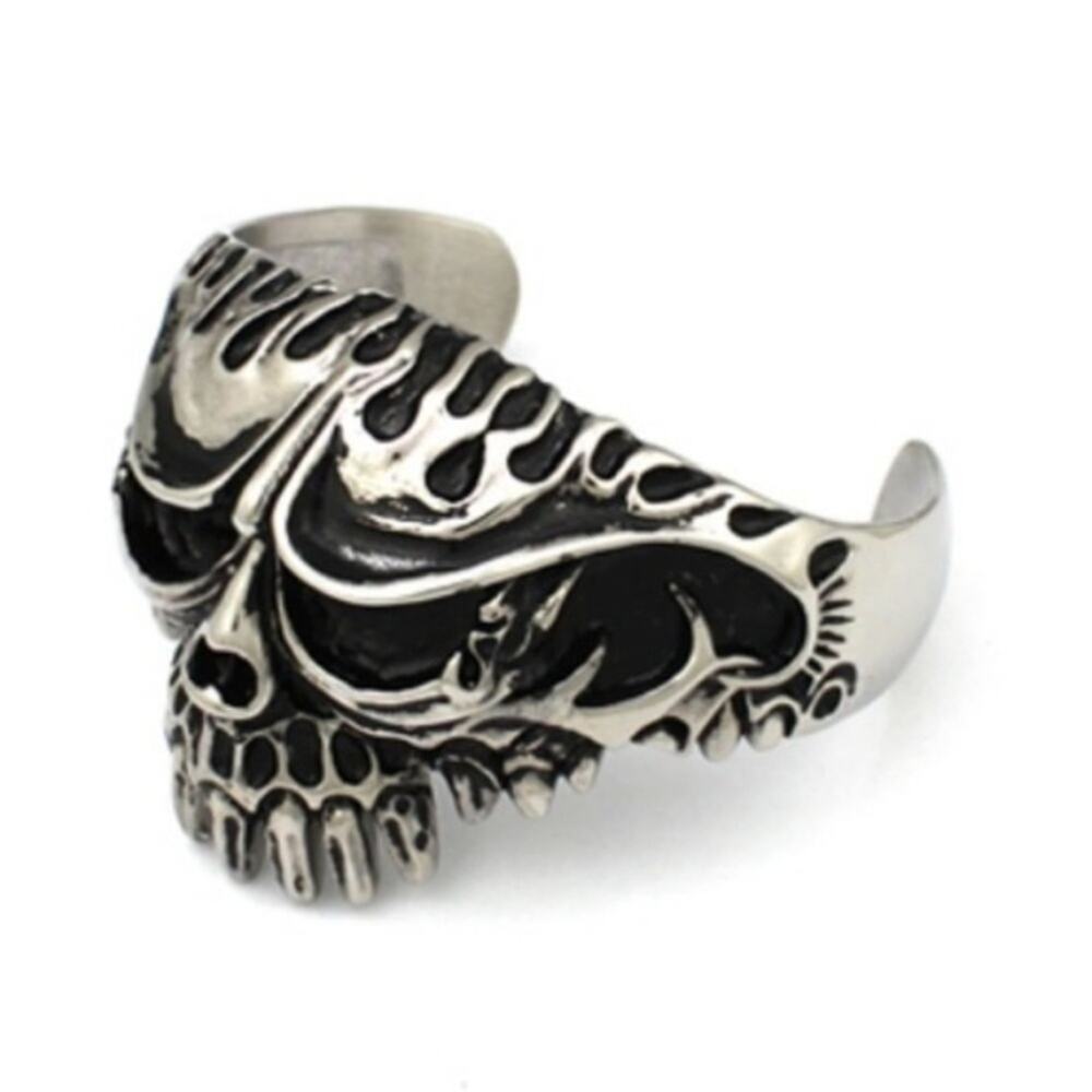 New Stainless steel Skull biker gothic bracelet